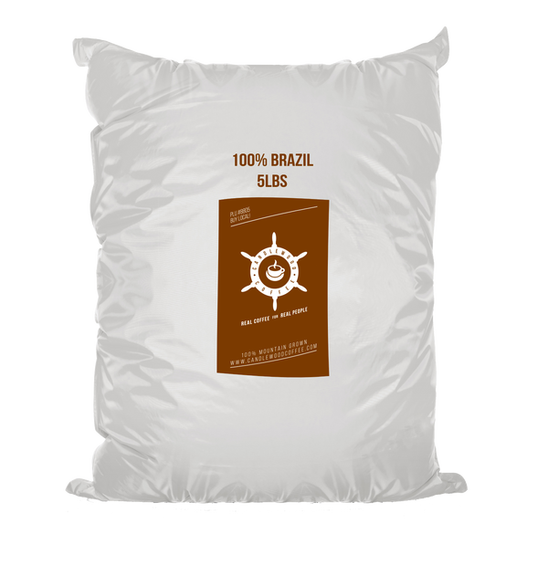 Candlewood Coffee_ - _Wholesale Bulk | Brazil Santos | Medium Roast | 5lb Whole Bean